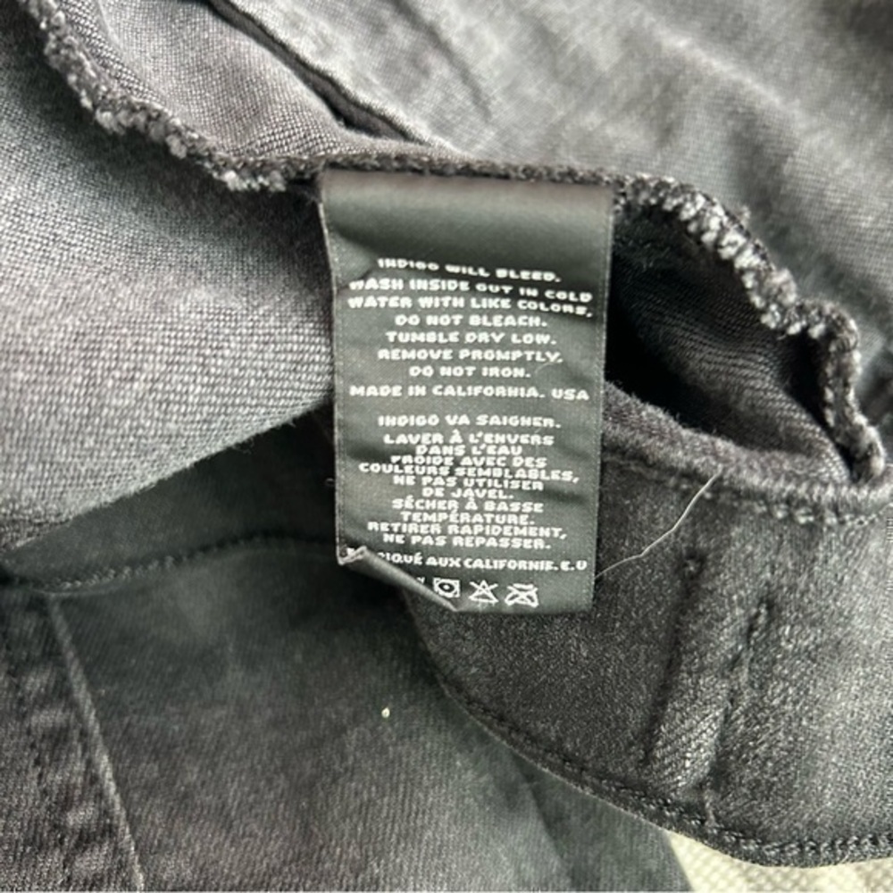 💋J Brand black charcoal denim jean jacket 🧥 XS worn 2x - Picture 9 of 9